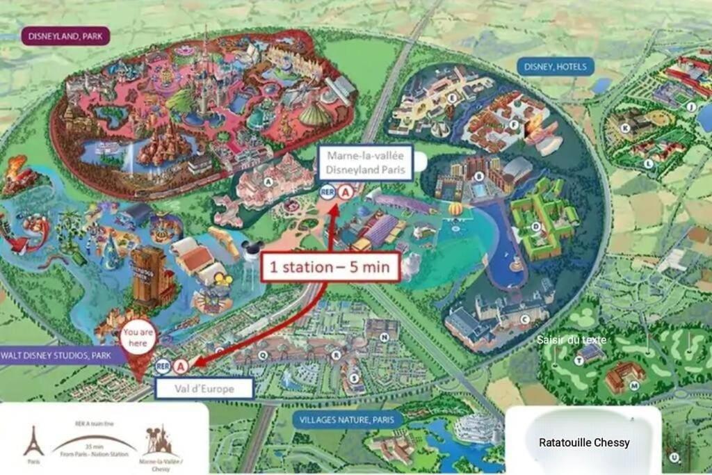 Disney Ratatouille Paris 5Mn Park & Val D'Europe Chessy  Exterior photo